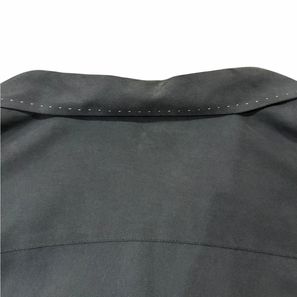 Nat Nast 100% Silk Las Vegas Map Embroidered Shirt Black Size L - Picture 6 of 6